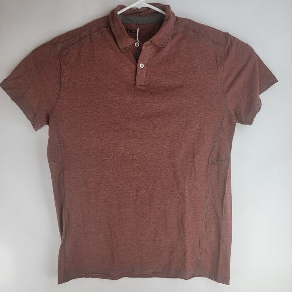 Buckle Mens Size XL Red Burgandy Cotton Spandex Short Sleeve Polo NWT - Picture 1 of 9